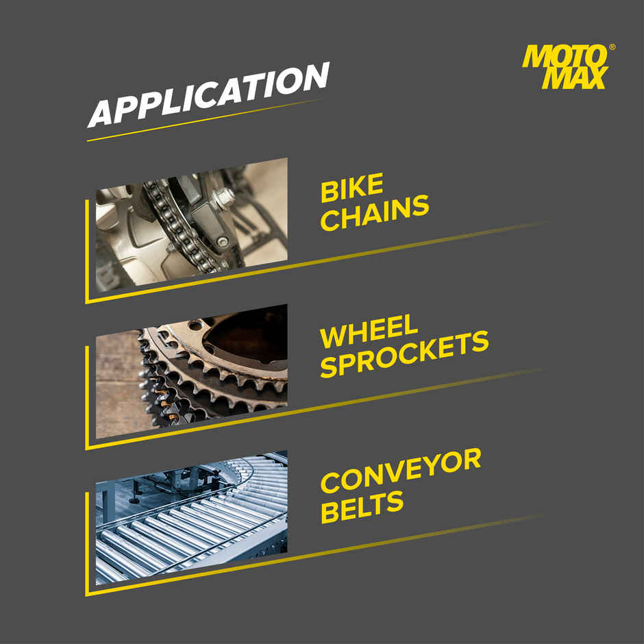 3M Car Care Microfiber Car Cleaning Cloth - Yellow | 30 X 35 Cm (1pc) & Motomax Chain Lube Spray 100 Ml (1pc) Combo