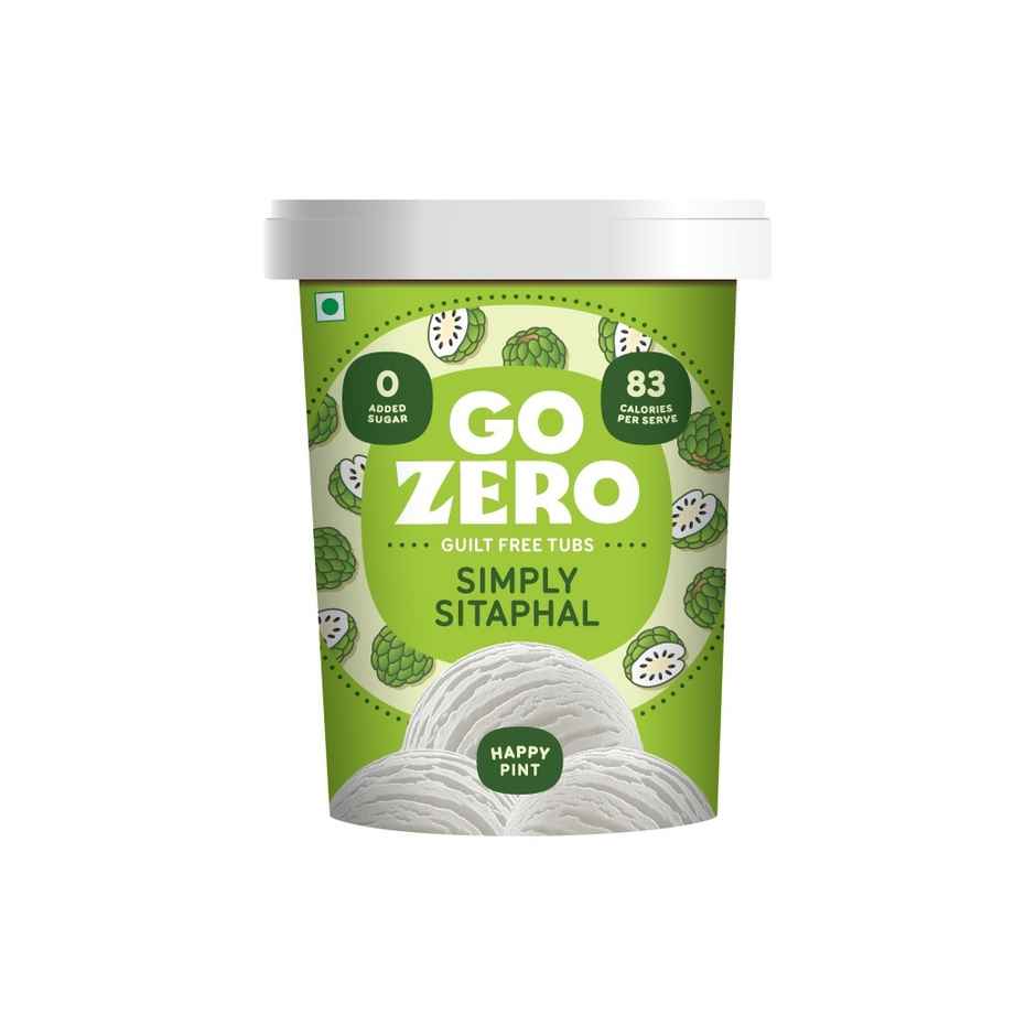 Go Zero Simply Sitaphal Low Calorie Guilt Free Ice Cream Tub