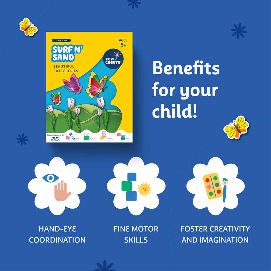 Fevicreate Surf and Sand Butterflies Art & Craft Kit