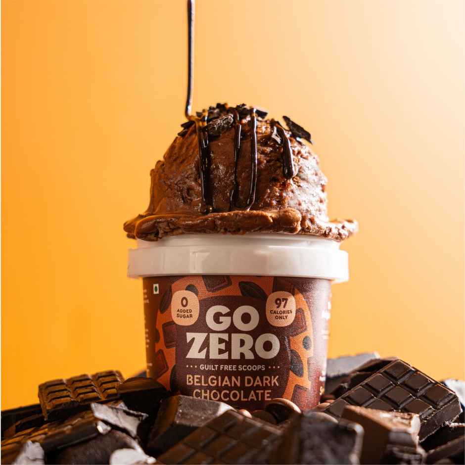 Go Zero Belgian Dark Chocolate Guilt Free Ice Cream Cup