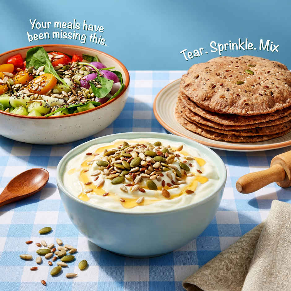 Farmley Seed Mix Superfood Pumpkin, Watermelon, Sunflower, Flax, Chia Seeds