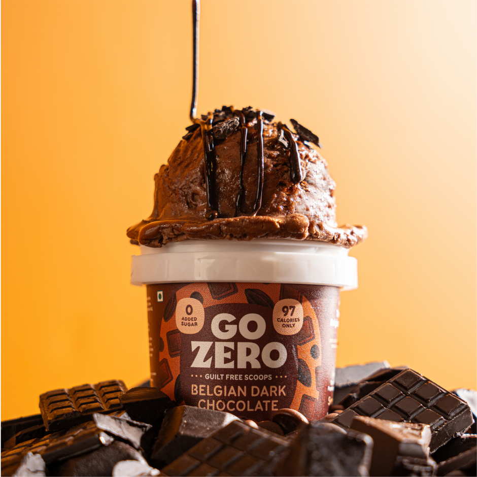 Go Zero Belgian Dark Chocolate Guilt Free Ice Cream Cup