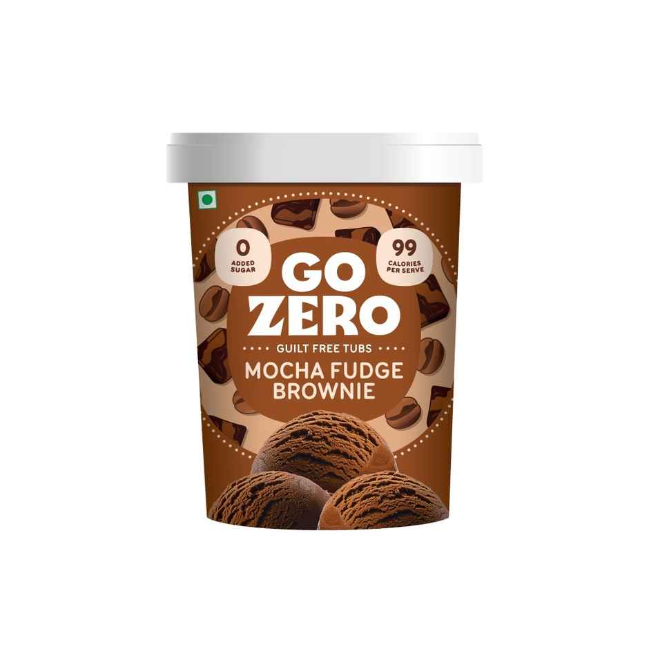 Go Zero Mocha Fudge Brownie Guilt Free Ice Cream Tub Combo