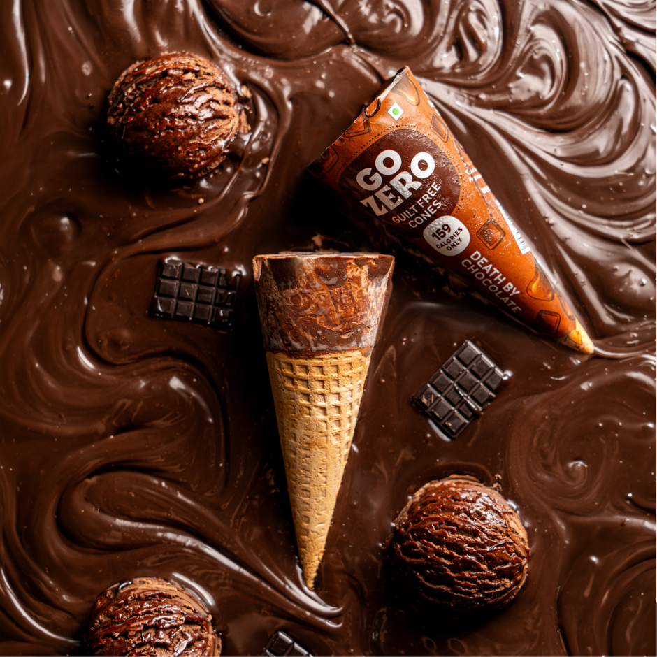 Go Zero Death by Chocolate Guilt Free Ice Cream Cone