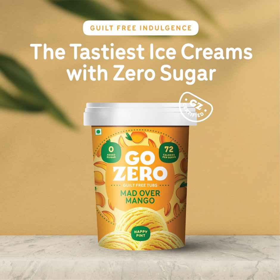 Go Zero Mad Over Mango Low Calorie Guilt Free Ice Cream Tub