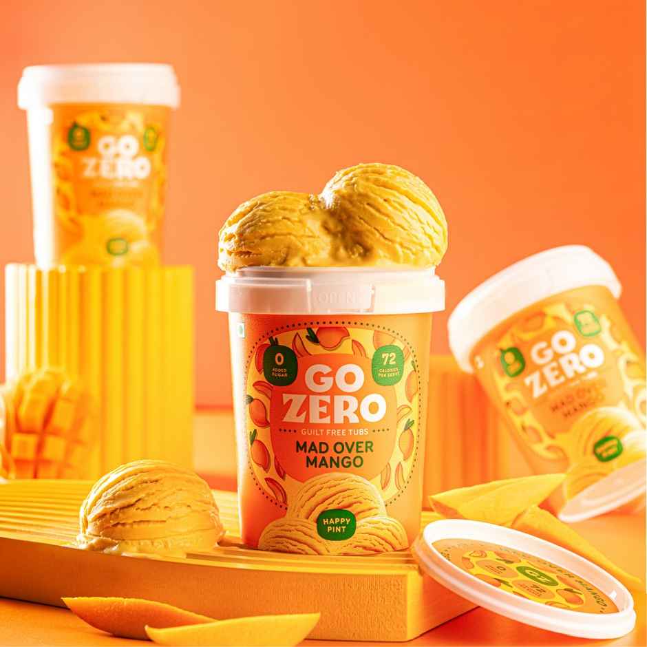 Go Zero Mad Over Mango Guilt Free Ice Cream Tub