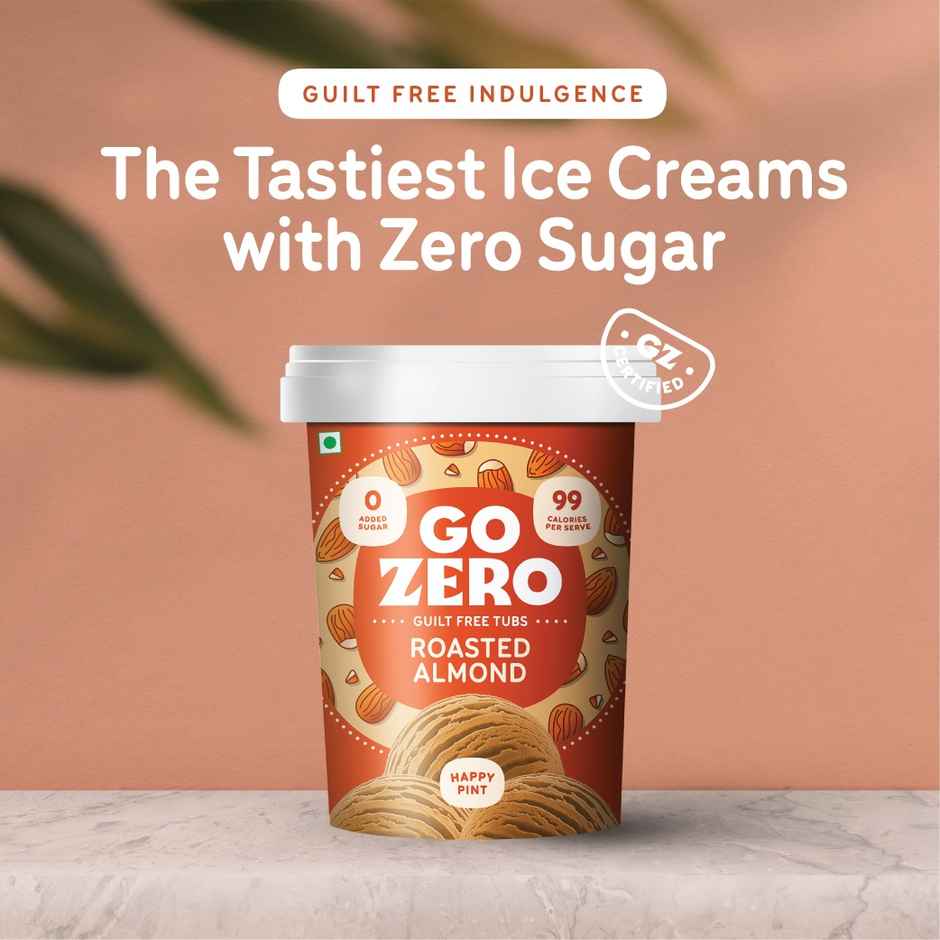 Go Zero Roasted Almond Guilt Free Ice Cream Tub