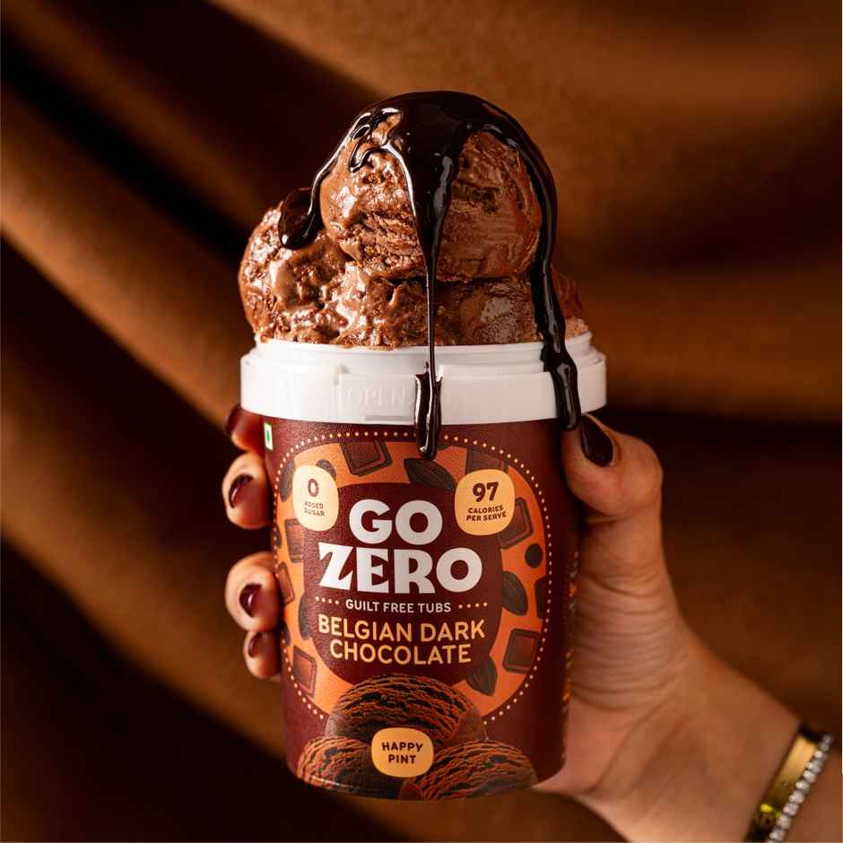 Go Zero Belgian Dark Chocolate Guilt Free Ice Cream Tub