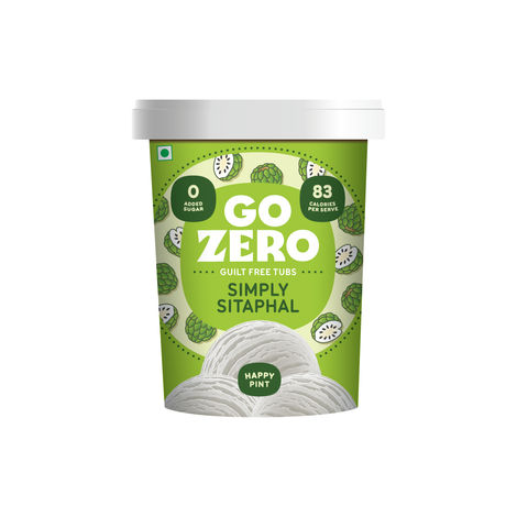 Go Zero Simply Sitaphal Low Calorie Guilt Free Icecream Tub
