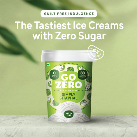 Go Zero Simply Sitaphal Low Calorie Guilt Free Icecream Tub