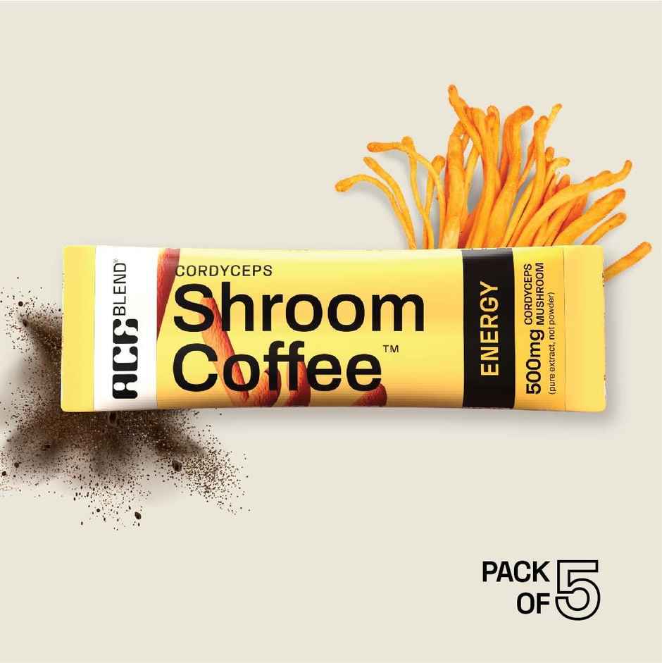 Ace Blend Cordyceps Mushroom Medium Roast Organic Coffee Premix