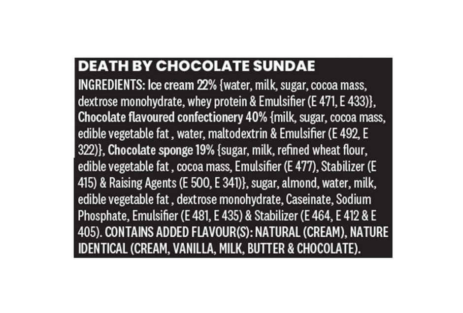 Mama Mia Death By Chocolate Sundae