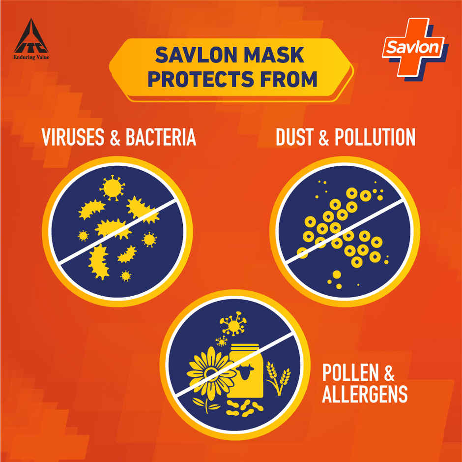 Savlon BIS Certified FFP2 Mask (Comparable to N95)
