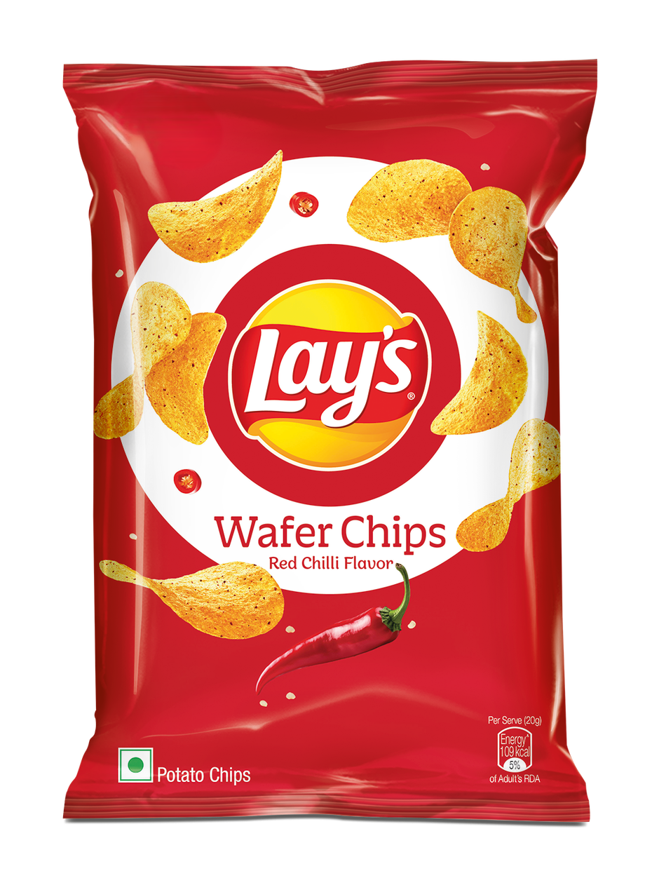 Lays Wafer Chips Red Chilli Flavor Combo 