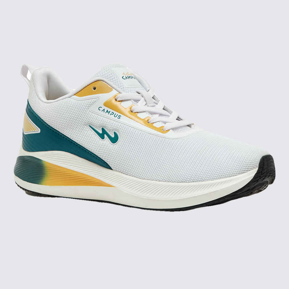 Campus Men's Camp Kripto Running Shoes | White | 7 UK