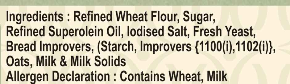 HB BAKERS CHOICE Oats Rusk