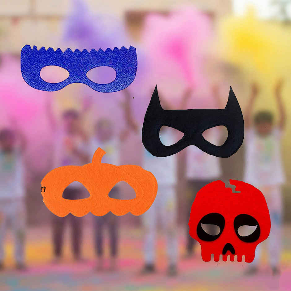 Holi Felt Mask | Pack Of 4 | Pinnacle