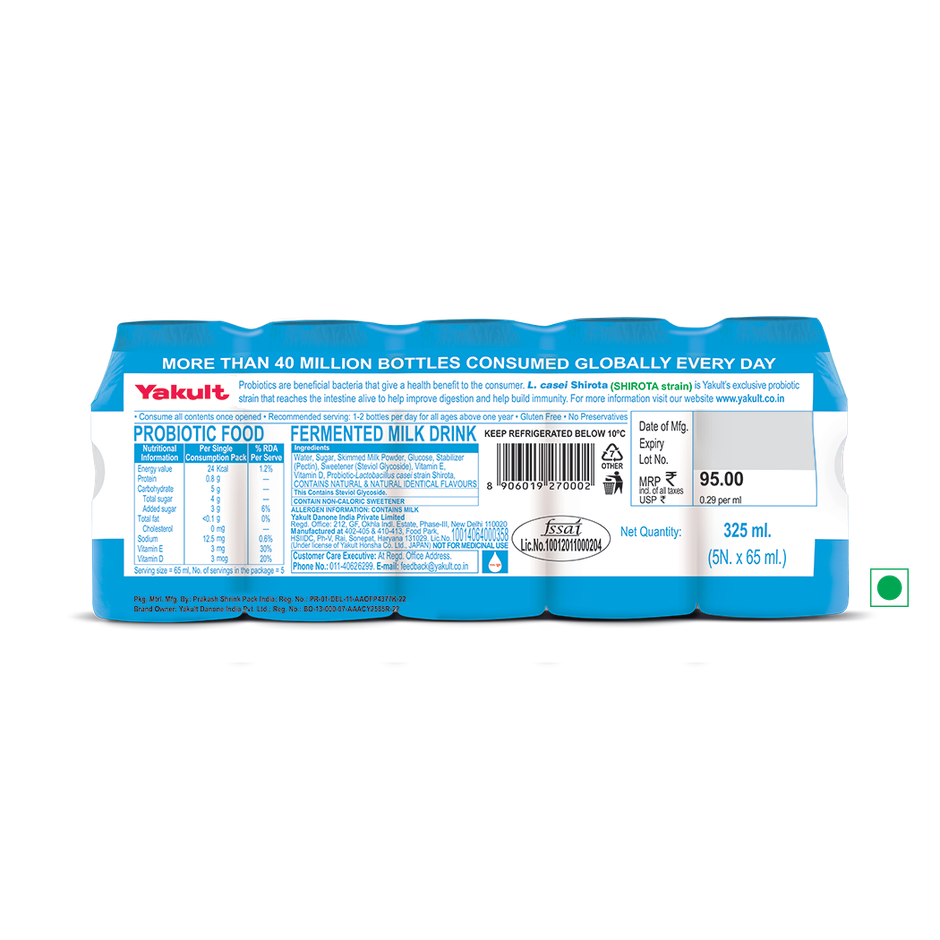 Yakult Light Probiotic Fermented Milk Drink