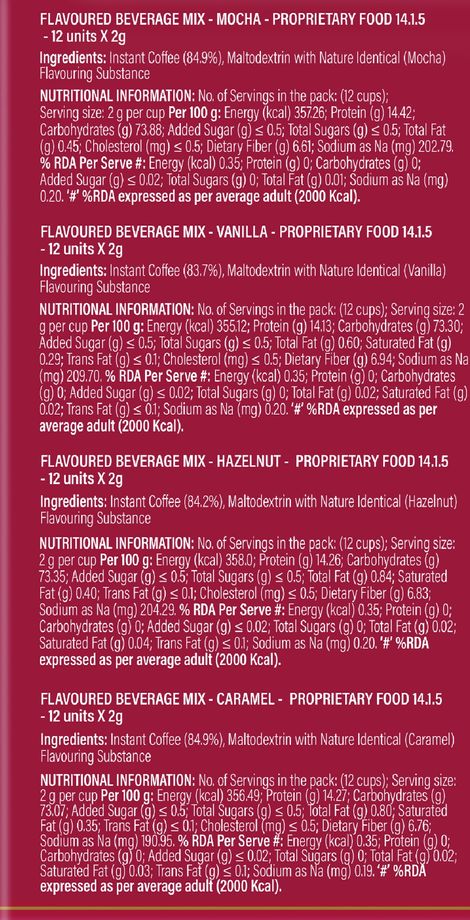 Continental Speciale Flavored Instant Coffee Assorted Box