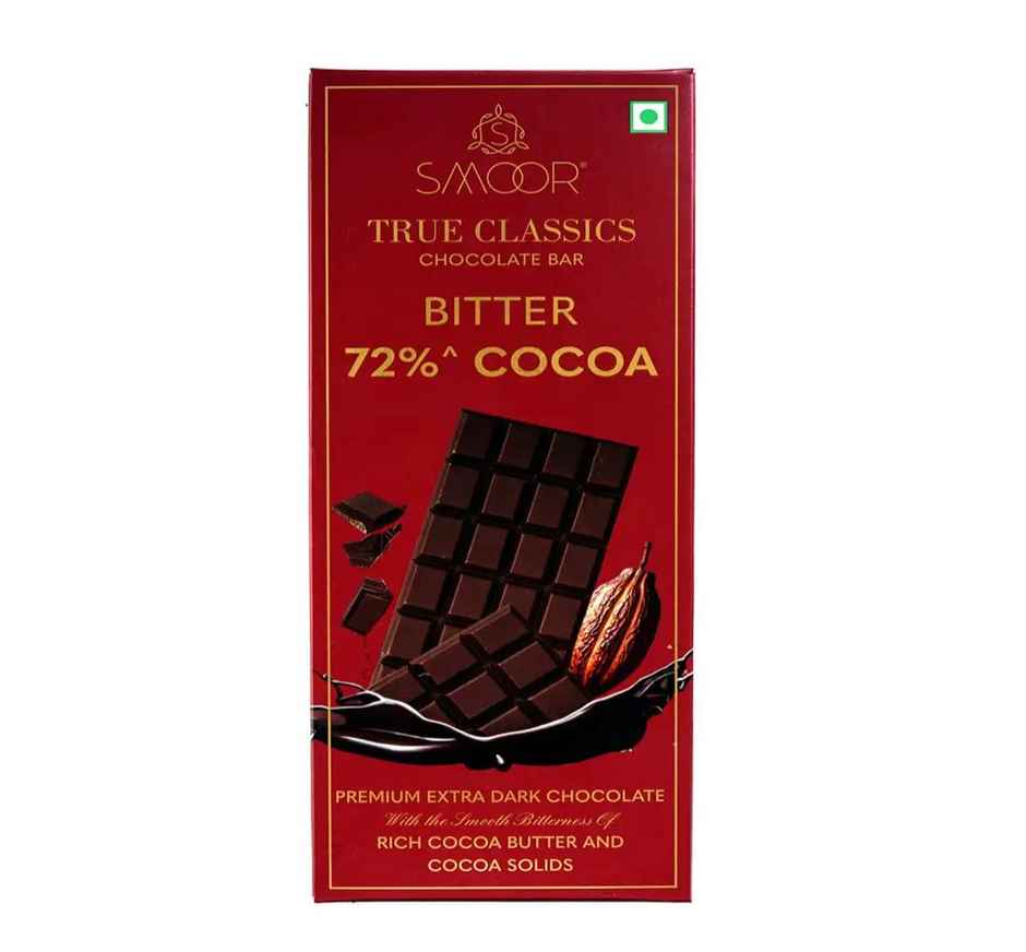 Smoor Dad's True Classic Bitter 72% Dark Chocolate Bar