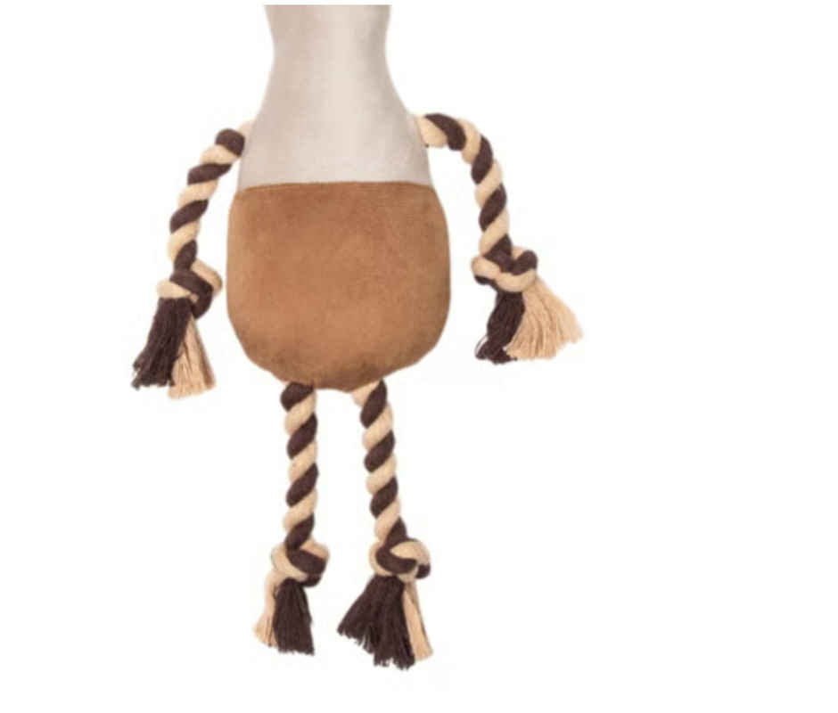 BearHugs Tug & Cuddle Rope Plush Dog Toy