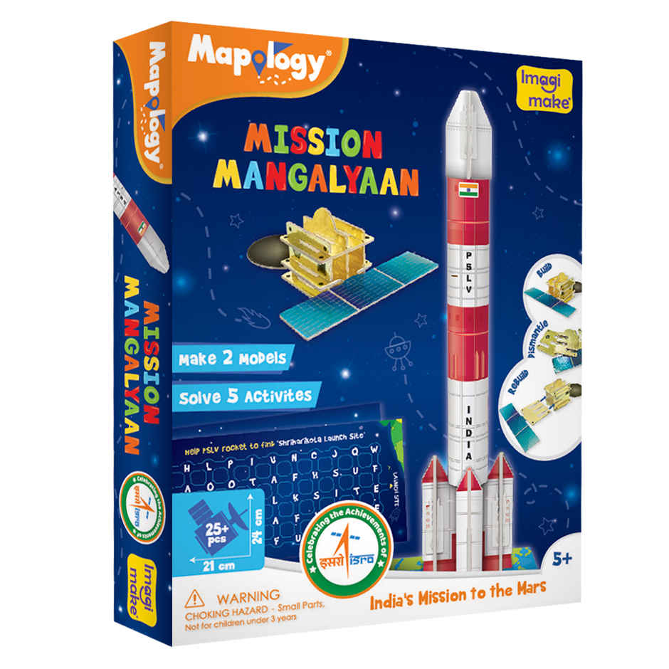 Imagimake Mapology Mangalyaan Space Kit & Satelite | Science Exploration Toy | 5+ years