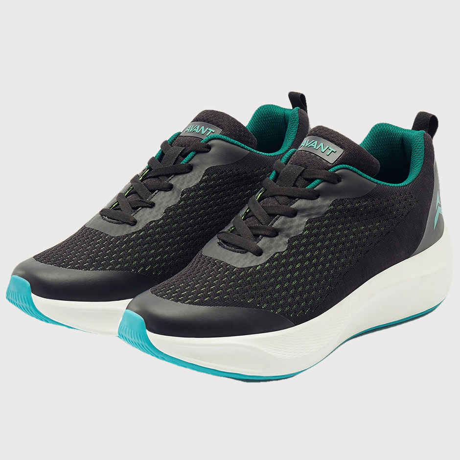 Avant Men's Stark Running Shoes - Black/Green UK7