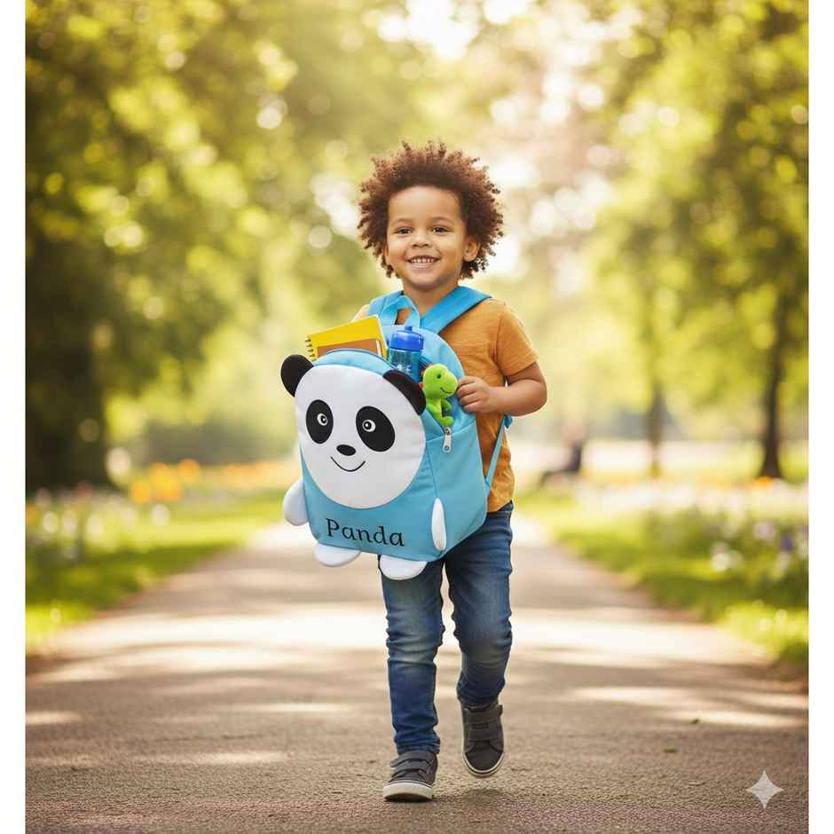 DearJoy Panda Kids School Bag Backpack - Blue | 37cm