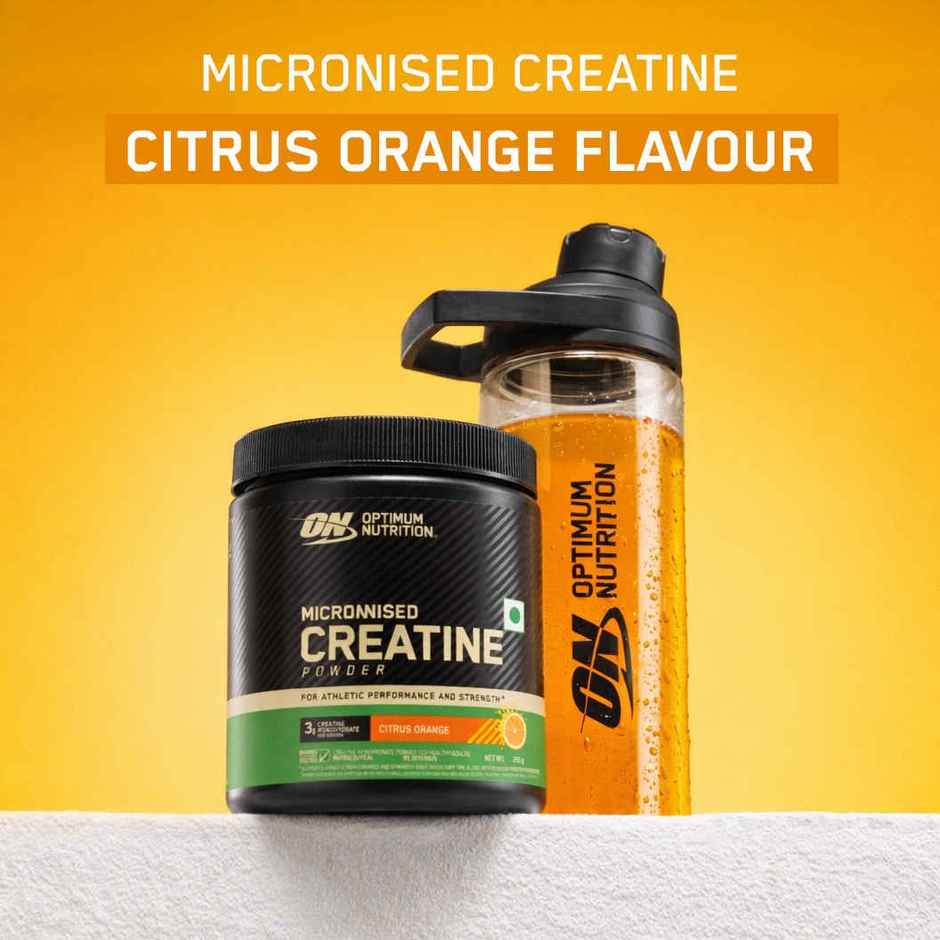 Optimum Nutrition Micronized Creatine Powder | 26 Serves Citrus Orange 3 G