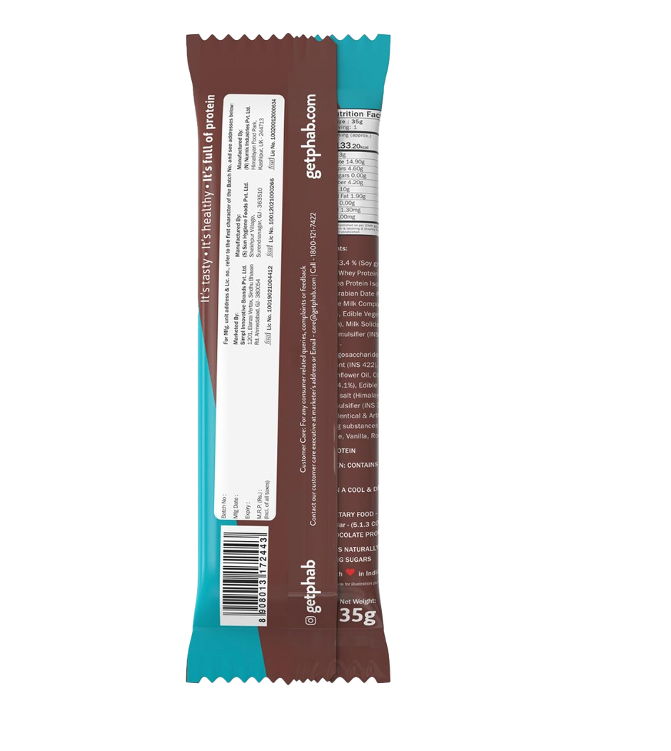 Phab Protein Bar Chocolate Brownie protein Combo