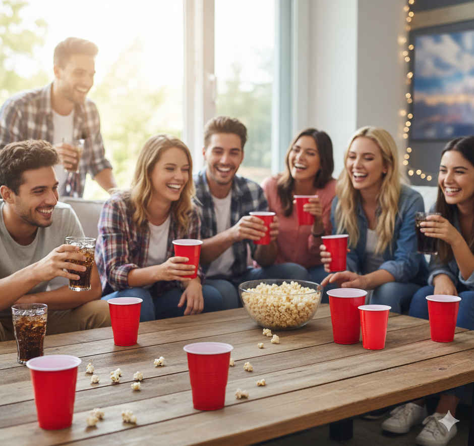 Dayal Premium Party Cups | Durable, Leak | Proof | BPA-free | Red | 480 ml