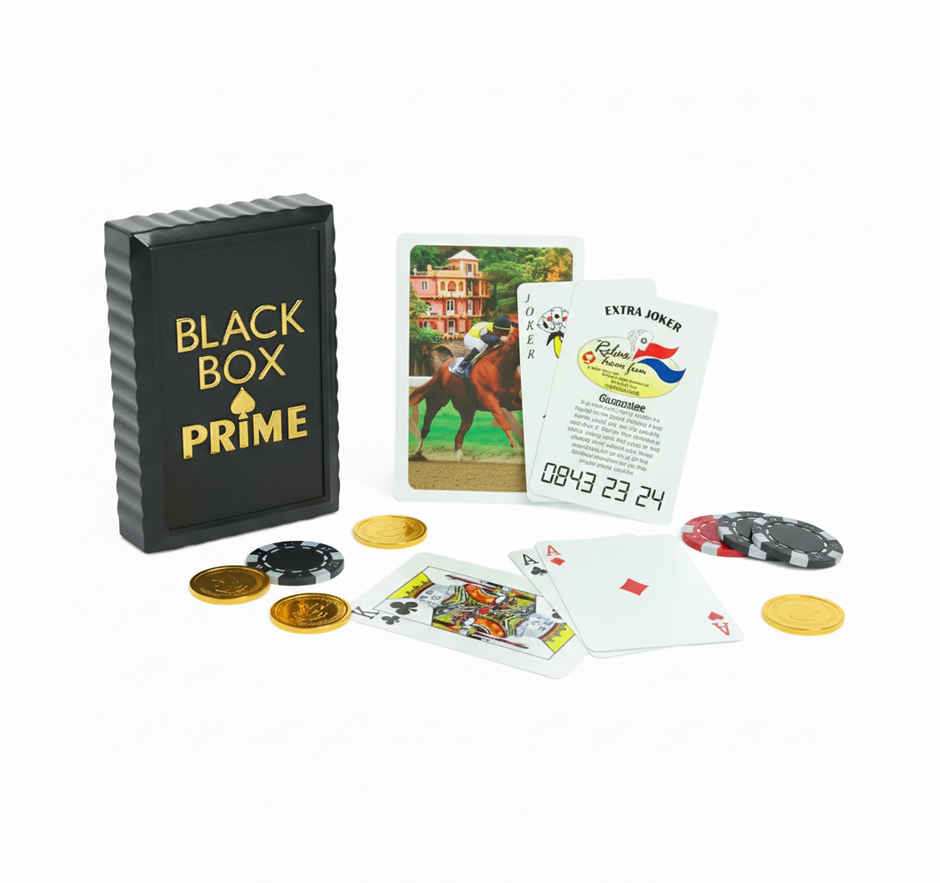 Parksons Cartamundi Plastic Playing Cards Black Box Prime