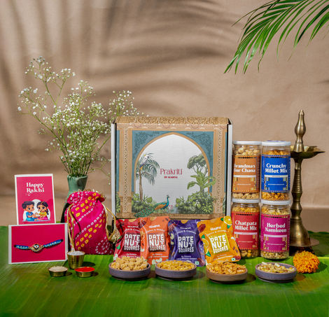 Gladful Rosy Radiance Rakhi Gift Hamper
