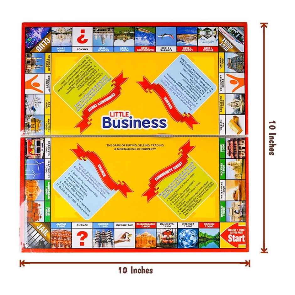 Ratna's Little Business Pop & 4-in-1 Board Games (Ludo, Snakes & Ladders, Car Rally, Puzzle)