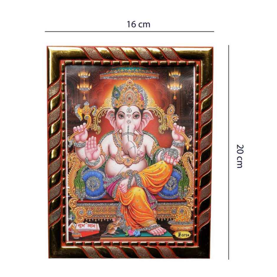 Ganesh Ji Diety Photo | 20 cm x 16 cm | Chandar