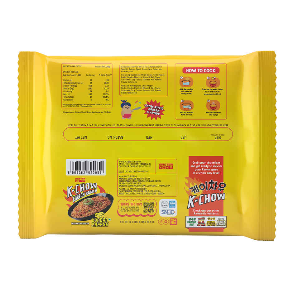 MasterChow K-chow Korean cheese Instant Noodles