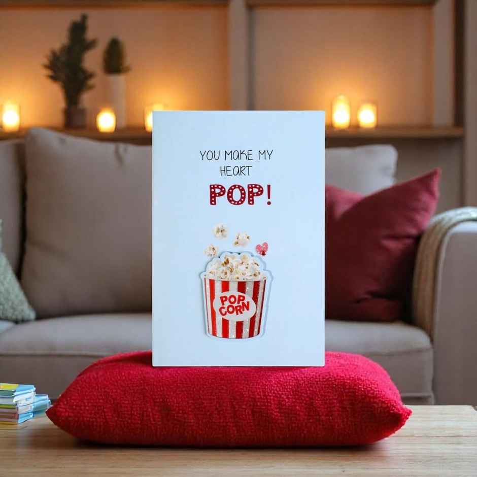 Itsy Bitsy Greeting Card & Envelope Make Heart Pop 4 x 6 Inch 2 Pc Pb Lb