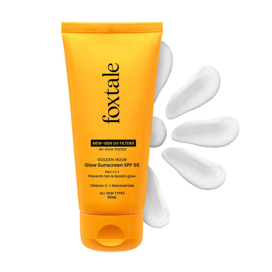 Foxtale Glow Sunscreen SPF50 PA++++ In-Vivo Tested 