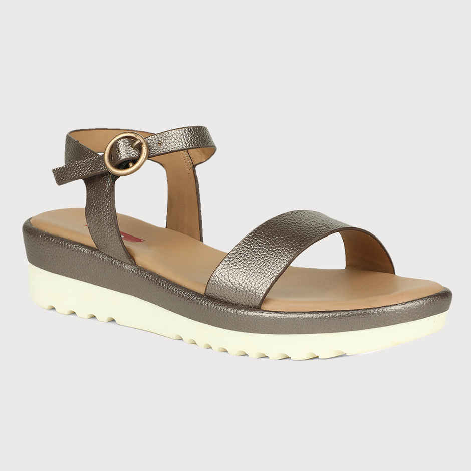 Bata Gunmetal Heels For Women - 5