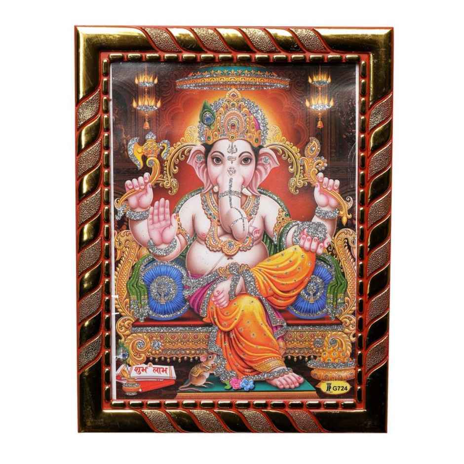 Ganesh Ji Diety Photo | 20 cm x 16 cm | Chandar