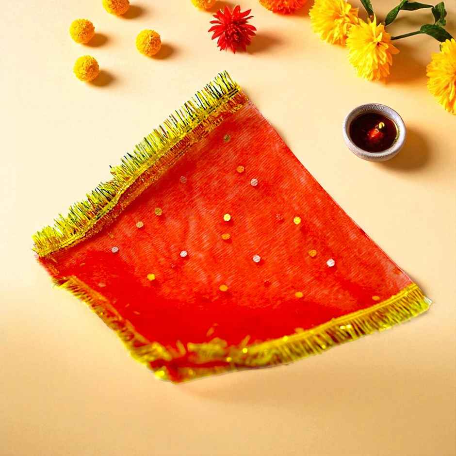 Divine Vibes Mata Rani Chunri - Red | One Size