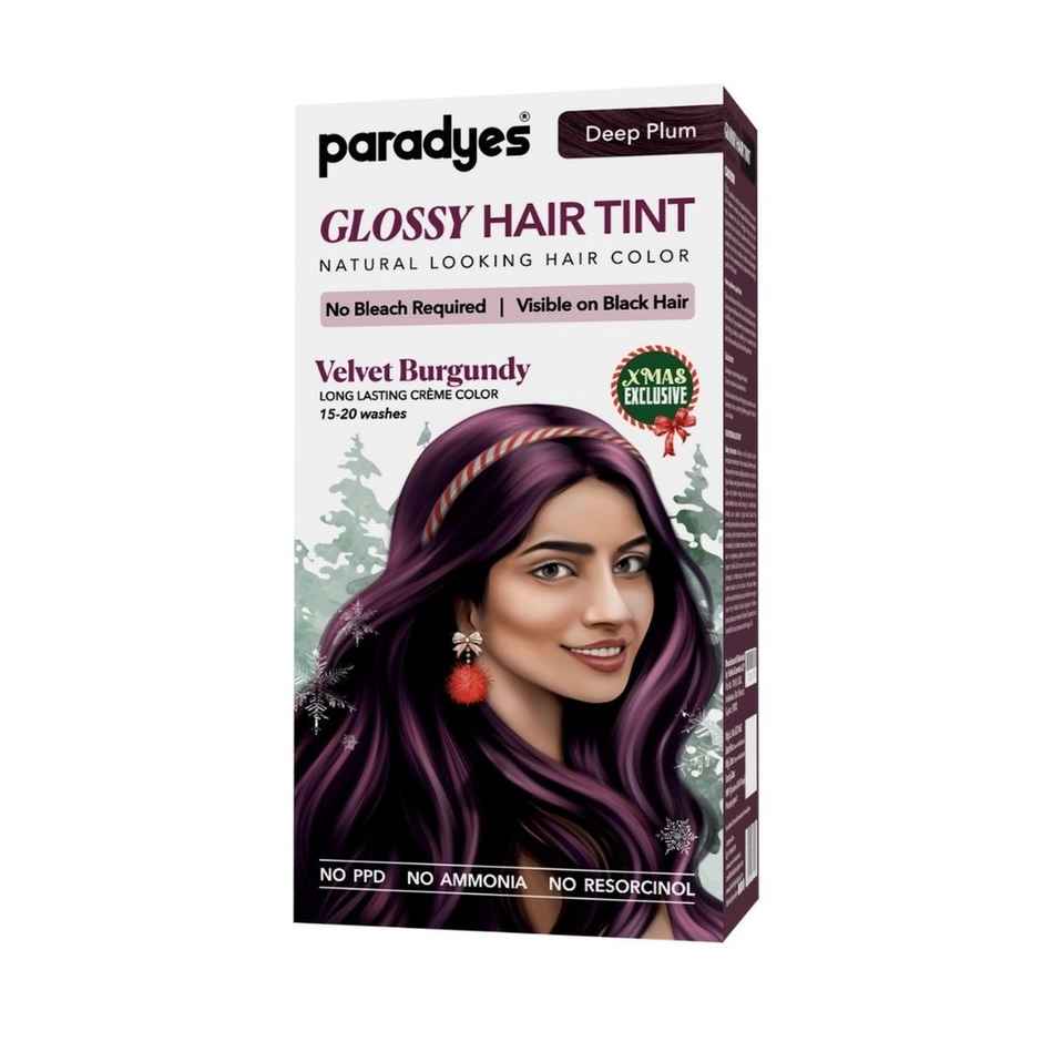 Paradyes Glossy Hair Tint Natural Hair Color - Velvet Burgundy