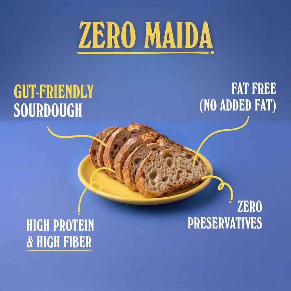 The Baker's Dozen Zero Maida Country Sourdough | Whole Wheat Bread | Artisan Loaf | Clean Label