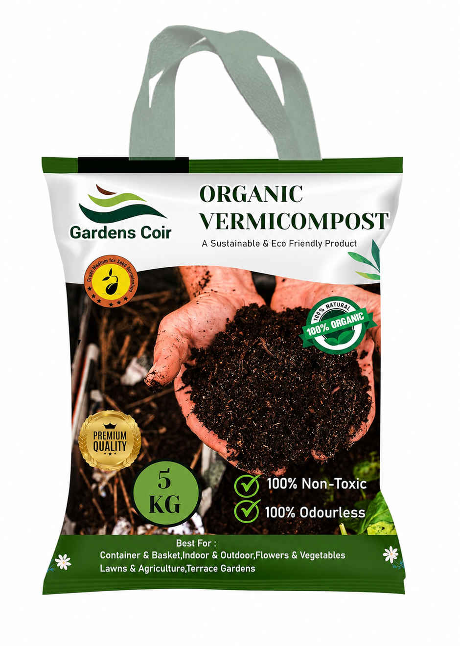 Gardens Coir Vermicompost Organic Fertilizer for Plants