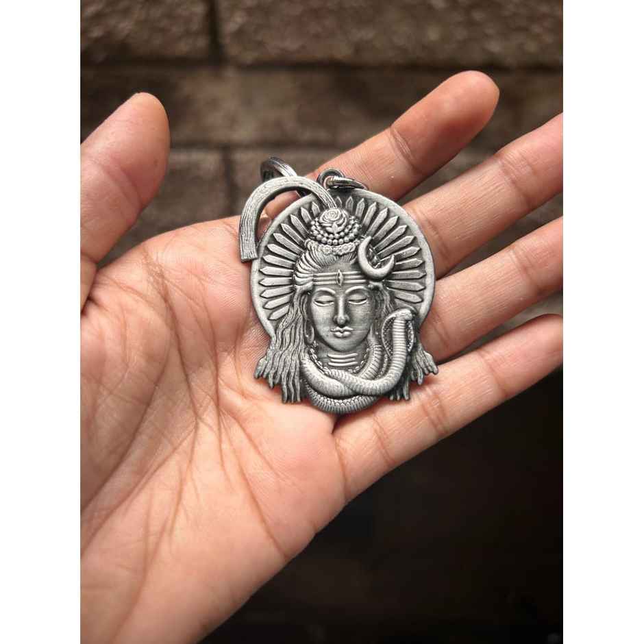 Samsidhi Pooja Shiva Bholenath Shankar Mahadev Mahakaal Metal Double Sided Keychain| Assorted