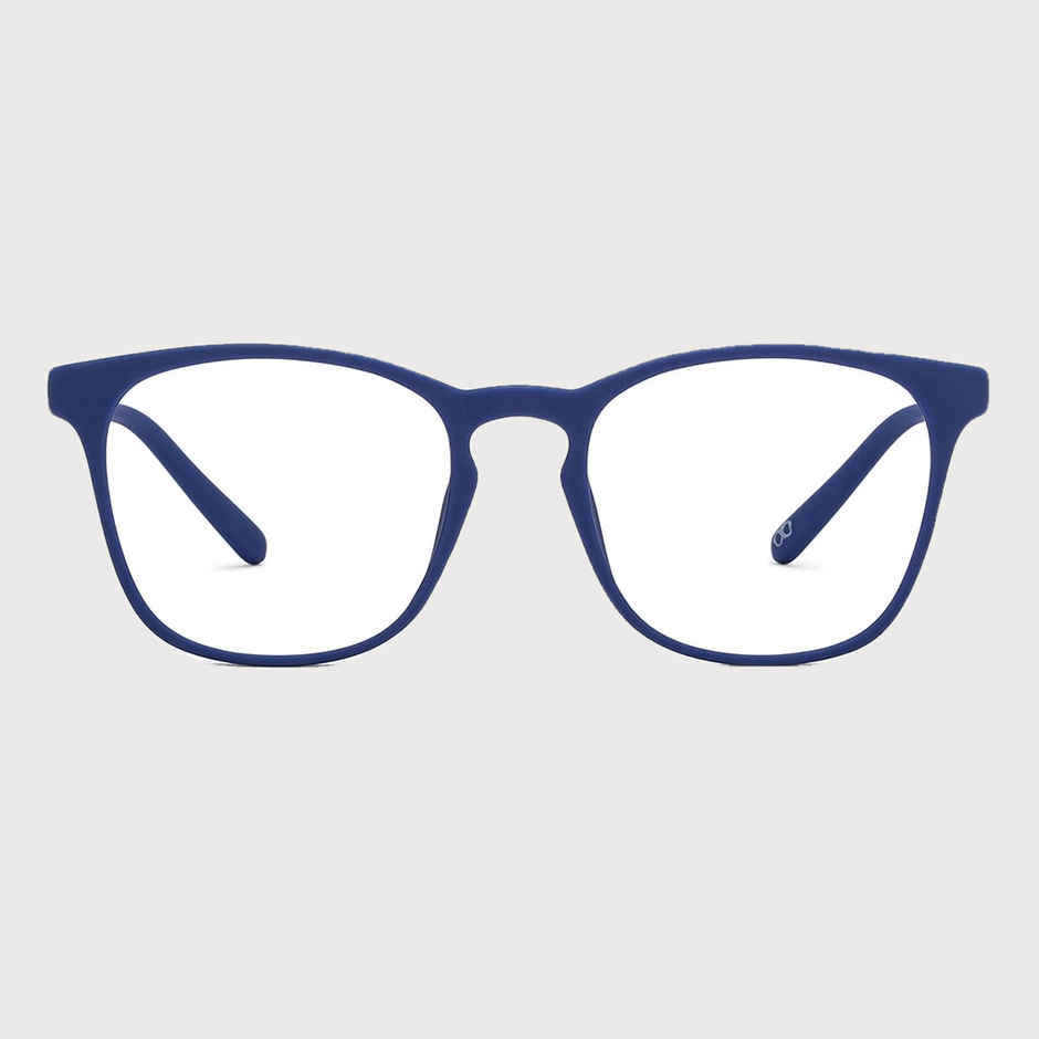 Lenskart Hustlr Unisex Solid Plastic Computer Glasses | Navy - M