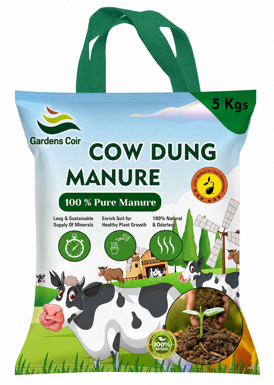 Gardens Coir Natural Organic Manure for Sustainable Gardening