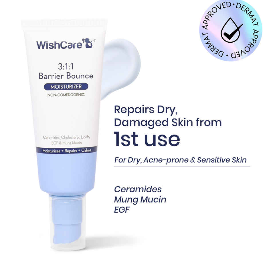 WishCare 3:1:1 Barrier Bounce Moisturizer | Repairs Skin Barrier | Moisturizer For All Skin Types