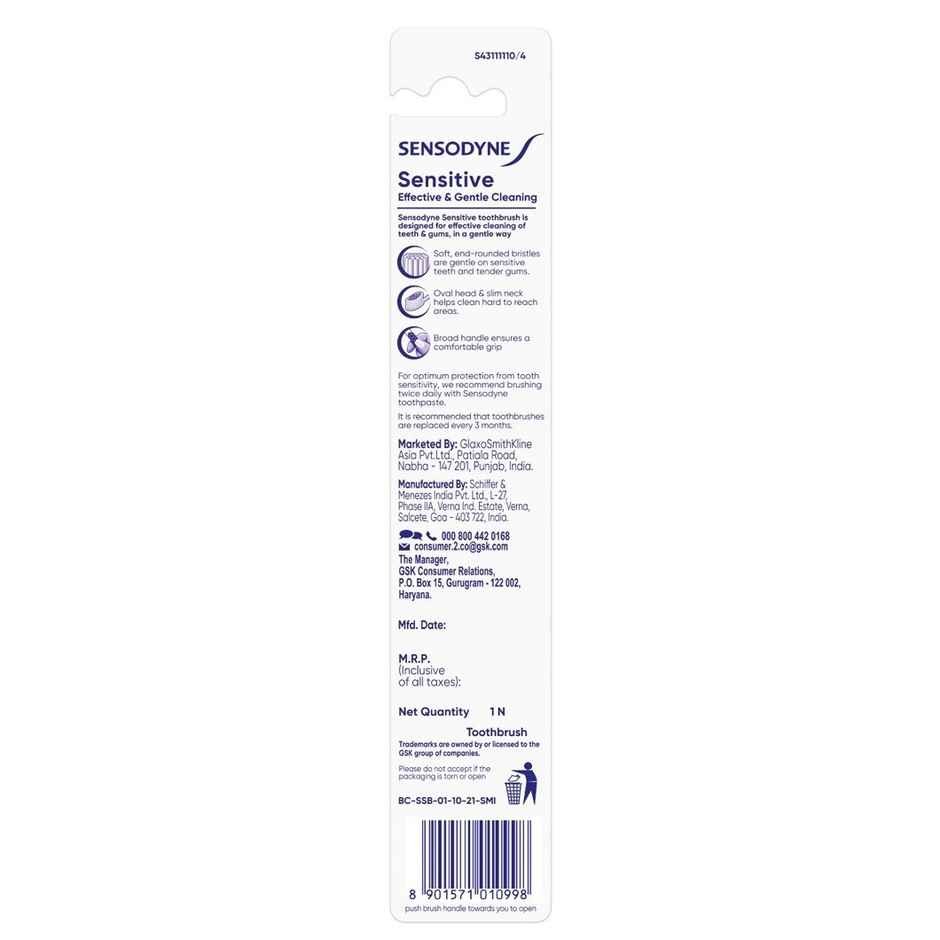 Sensodyne Sensitive Toothbrush (Soft Bristles Brush)  Pack of 1