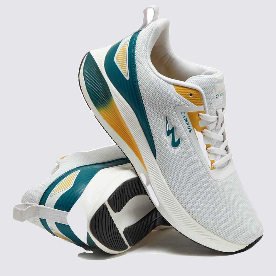 Campus Men's Camp Kripto Running Shoes | White | 10 UK